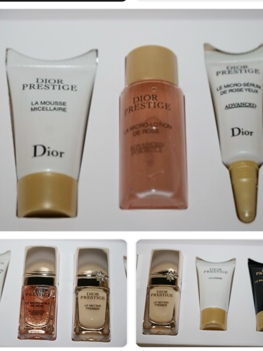 7-piece Dior Prestige Piano travel gift set featuring miniature skincare product - Picture 4 of 4